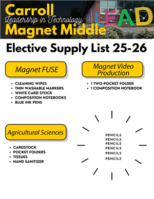 Elective Supply List